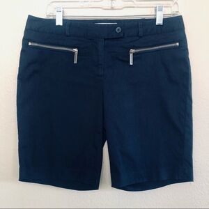 Michael Kors Women's Chinos Pockets with Gold Zipper Short Bermuda Shorts Size 4